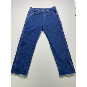 Red Kap Carpenter Jeans 100% Cotton Blue Denim 35x30 Mens